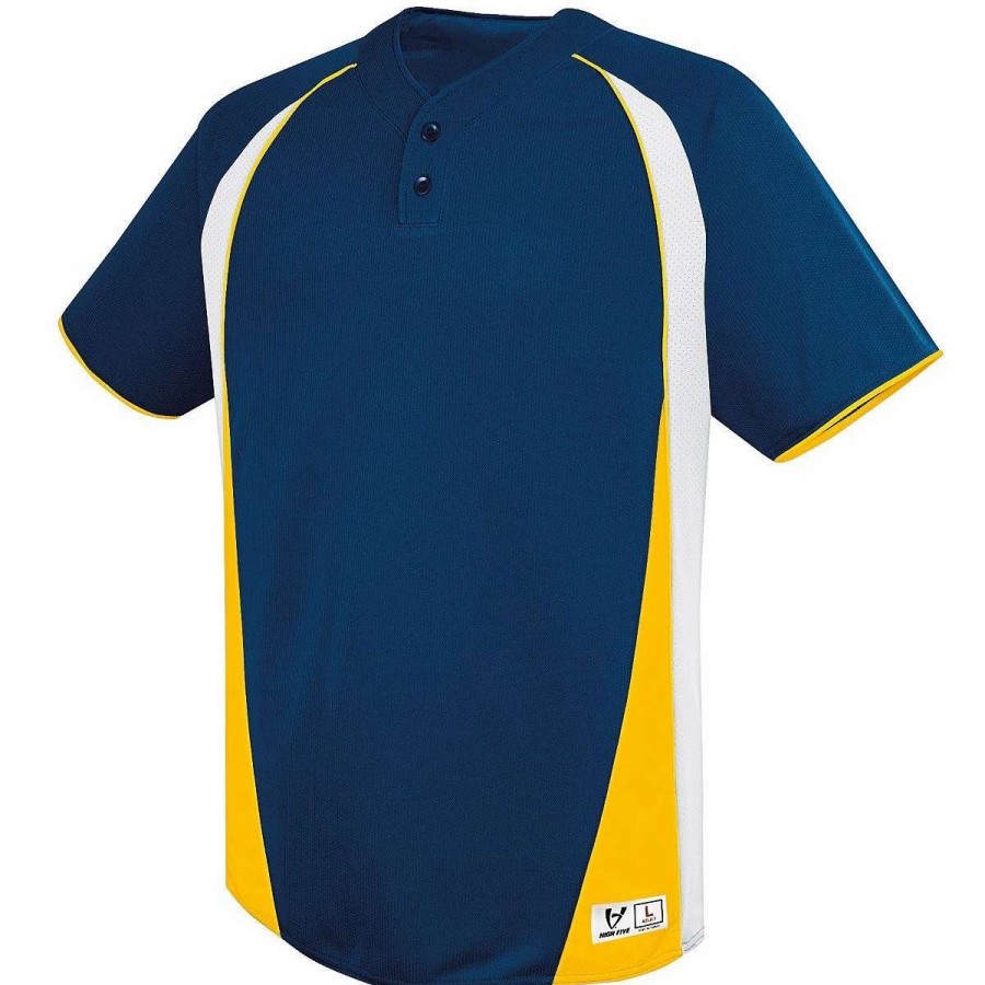 Jerseys * | Augusta Ace Two-Button Adult Baseball Jersey