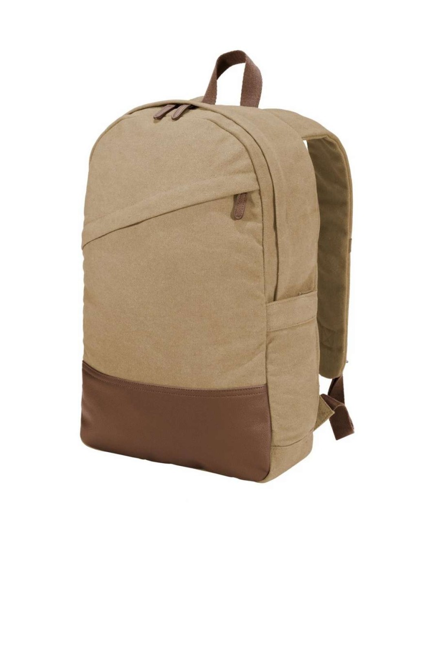 All Purpose Bags & Backpacks * | Port Authority Cotton Canvas Backpack. Bg210