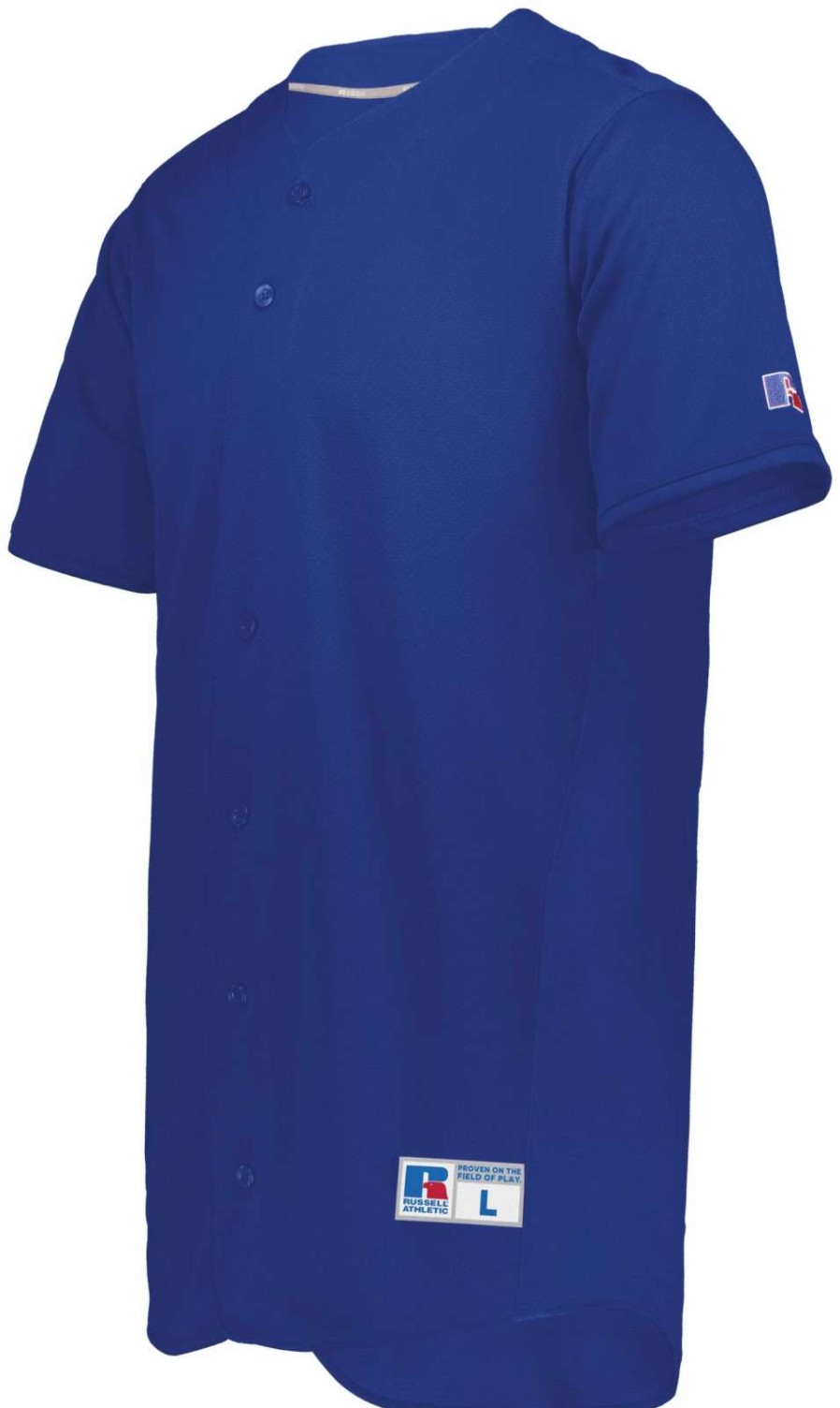 Jerseys * | Russell Team Russell Men'S Five Tool Full-Button Front Baseball Jersey