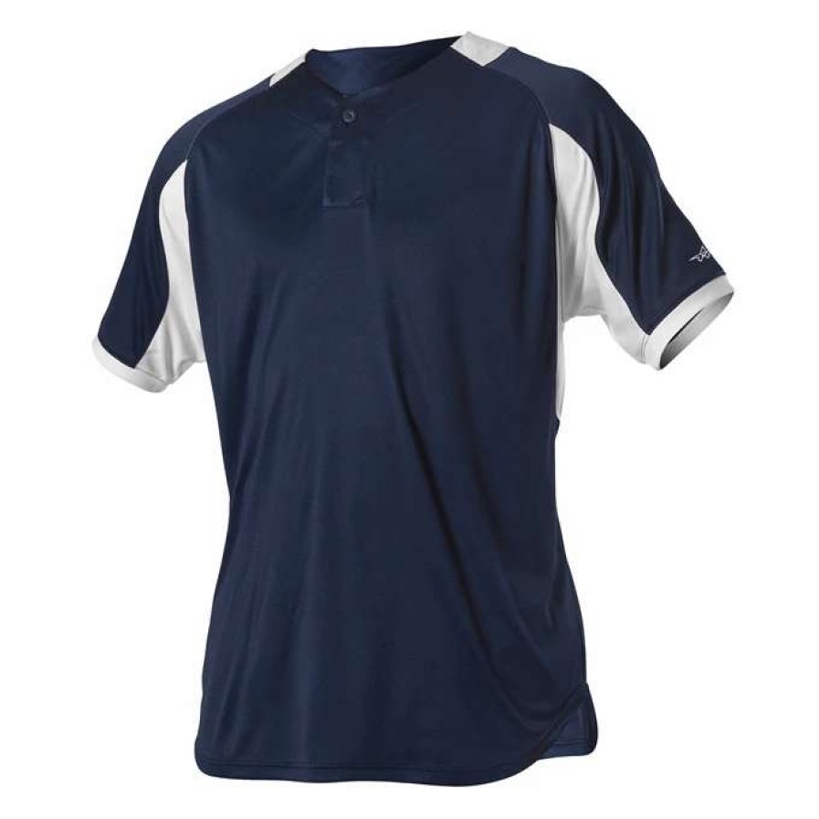 Jerseys * | Alleson Youth Baseball Henley Jersey