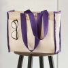 All Purpose Bags & Backpacks * | Q-Tees 14L Tote With Contrast-Color Handles