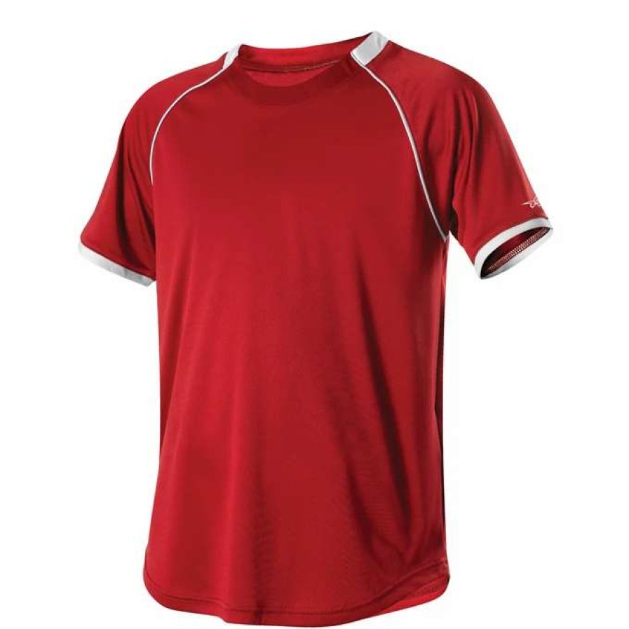 Jerseys * | Alleson Adult Baseball Jersey Crew Neck