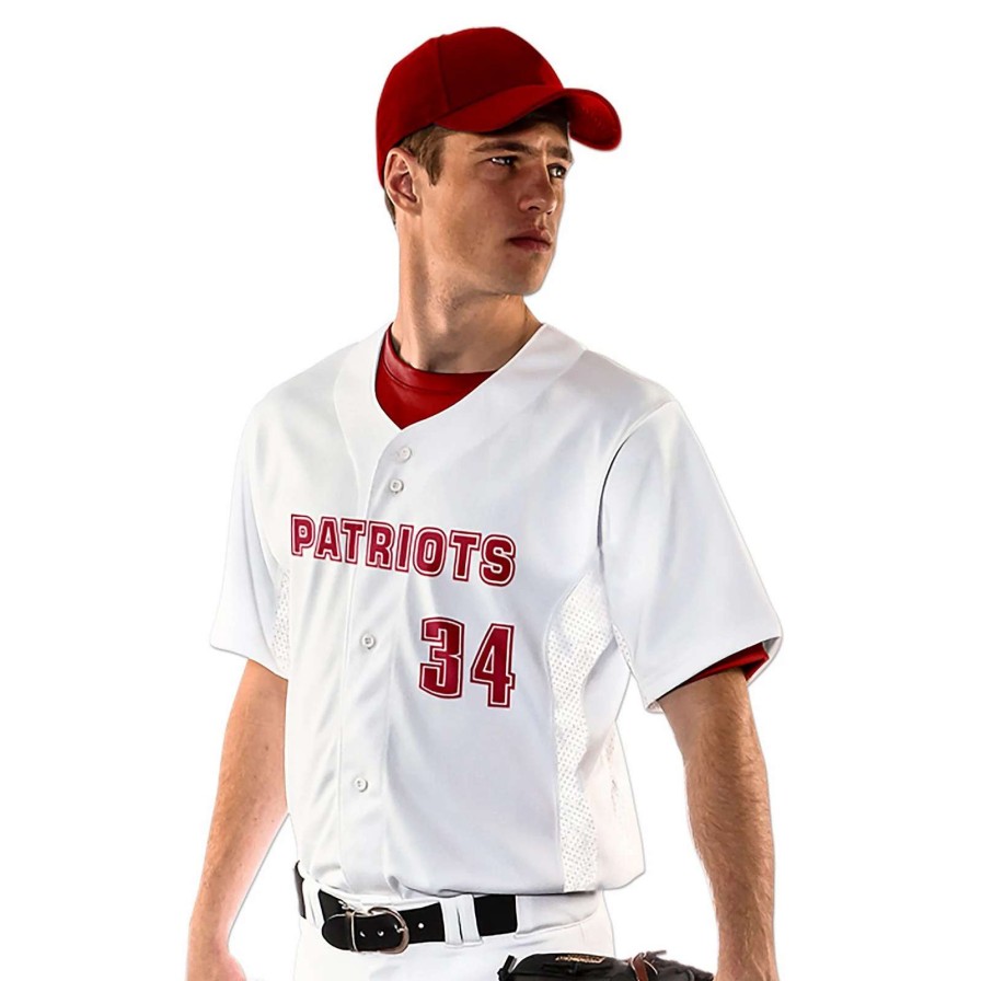 Jerseys * | Champro Youth Reliever Full Button Baseball Jersey