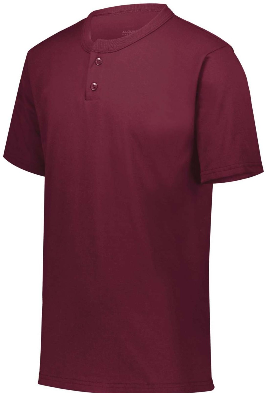 Jerseys * | Augusta Adult Six-Ounce Two-Button Baseball Jersey