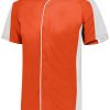 Jerseys * | Augusta Youth Full-Button Baseball Jersey