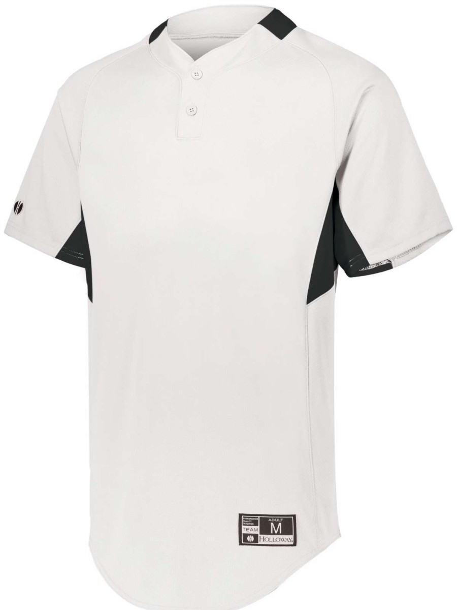 Jerseys * | Holloway Youth Game7 Two-Button Baseball Jersey