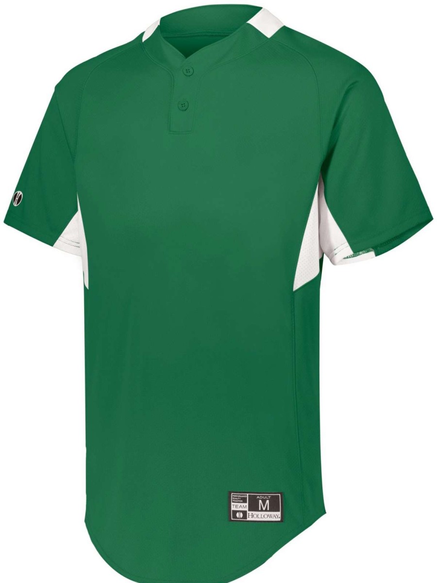 Jerseys * | Holloway Youth Game7 Two-Button Baseball Jersey