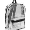 All Purpose Bags & Backpacks * | Liberty Bags Clear Pvc Backpack Black