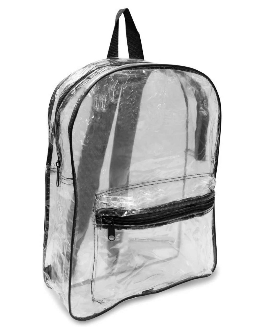 All Purpose Bags & Backpacks * | Liberty Bags Clear Pvc Backpack Black