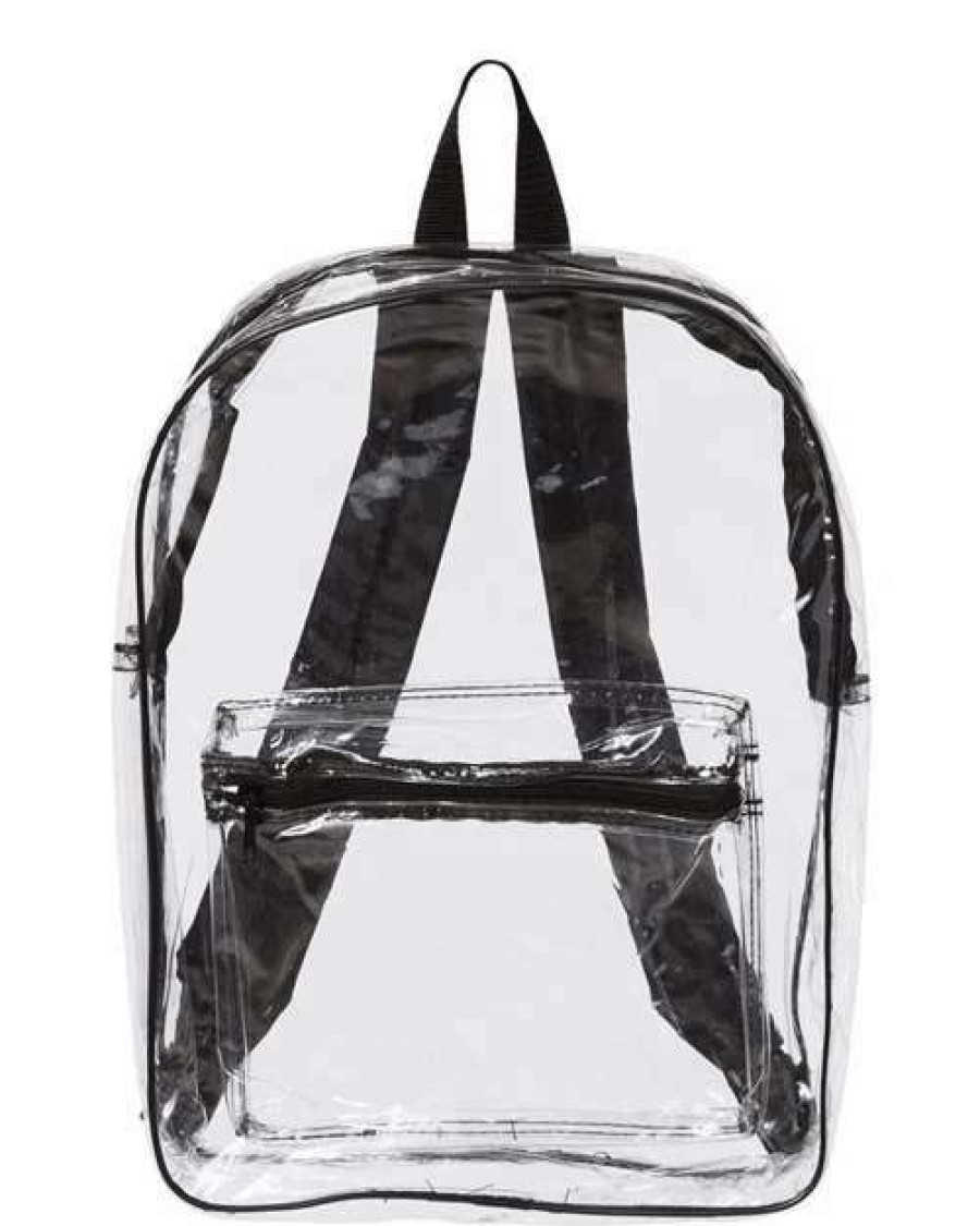 All Purpose Bags & Backpacks * | Liberty Bags Clear Pvc Backpack Black