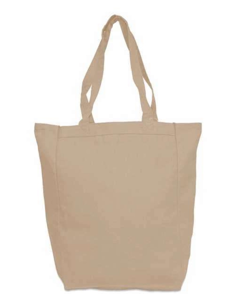 All Purpose Bags & Backpacks * | Liberty Bags Allison Cotton Canvas Tote Natural