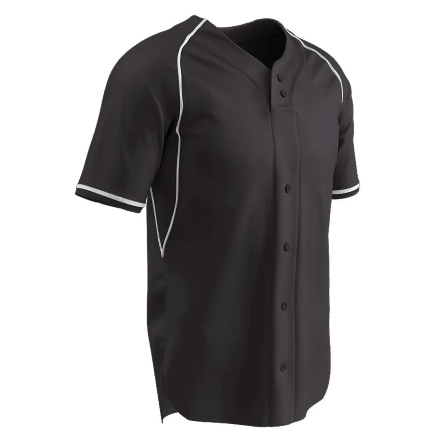 Jerseys * | Champro Adult Cycle Dri-Gear 2 Button Faux Baseball Jersey