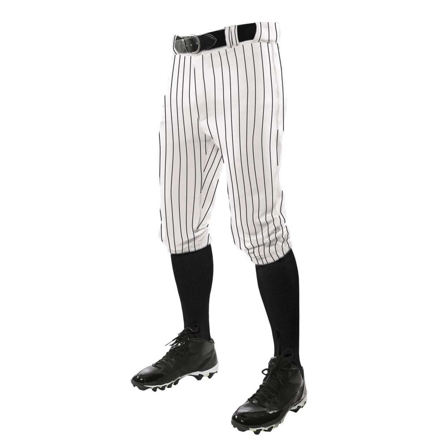 Pants * | Champro Youth Triple Crown Pinstripe Knicker Baseball Pant