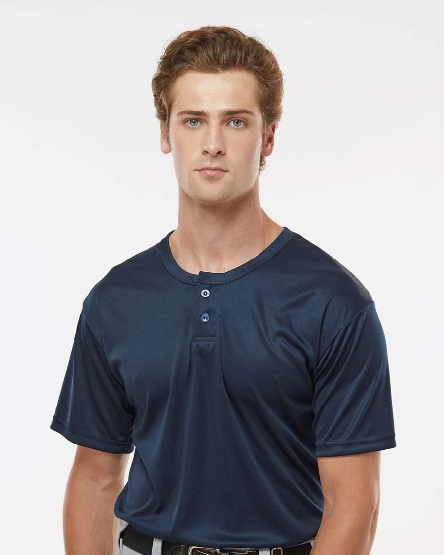 Jerseys * | Alleson Men'S Athletic B-Core Placket Jersey