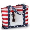 All Purpose Bags & Backpacks * | Oad Americana Boater Tote Red/ White/ Blue