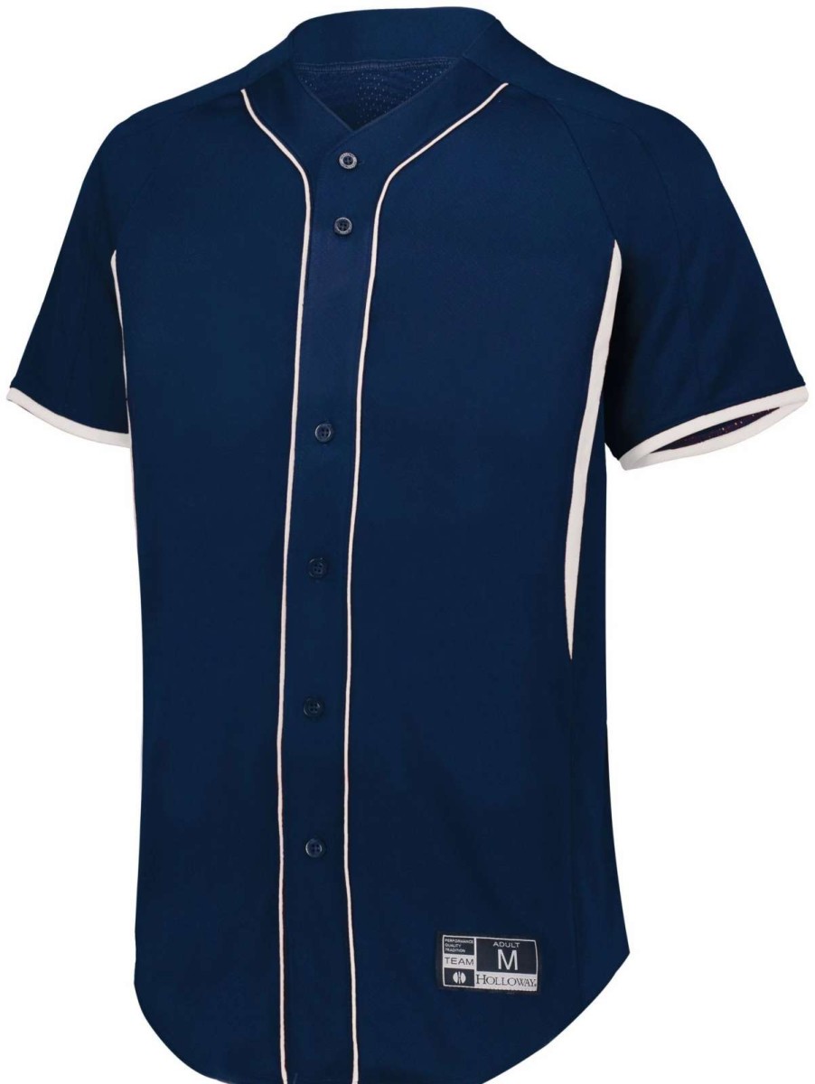 Jerseys * | Holloway Game7 Full-Button Baseball Jersey