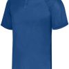 Jerseys * | Augusta Attain Wicking Two-Button Baseball Jersey 1 Of 2