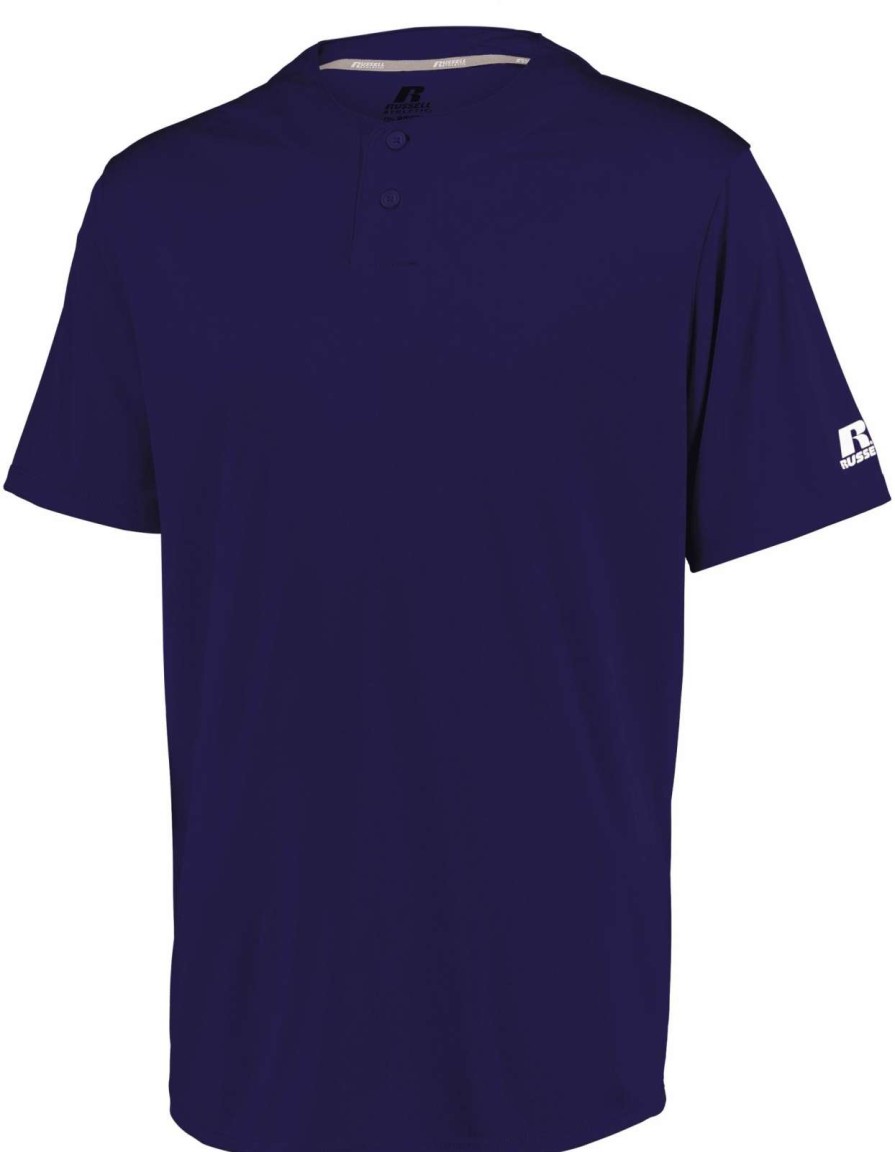 Jerseys * | Russell Team Russell Youth Performance Two-Button Solid Jersey