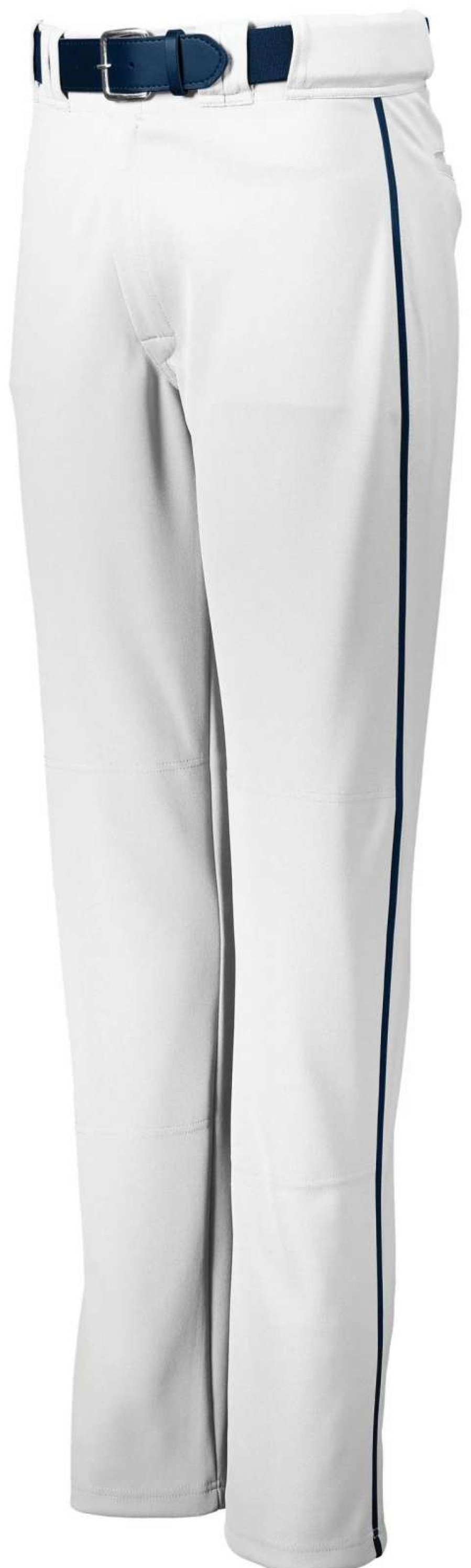 Pants * | Holloway Men'S Piped Backstop Baseball Pants White/Navy