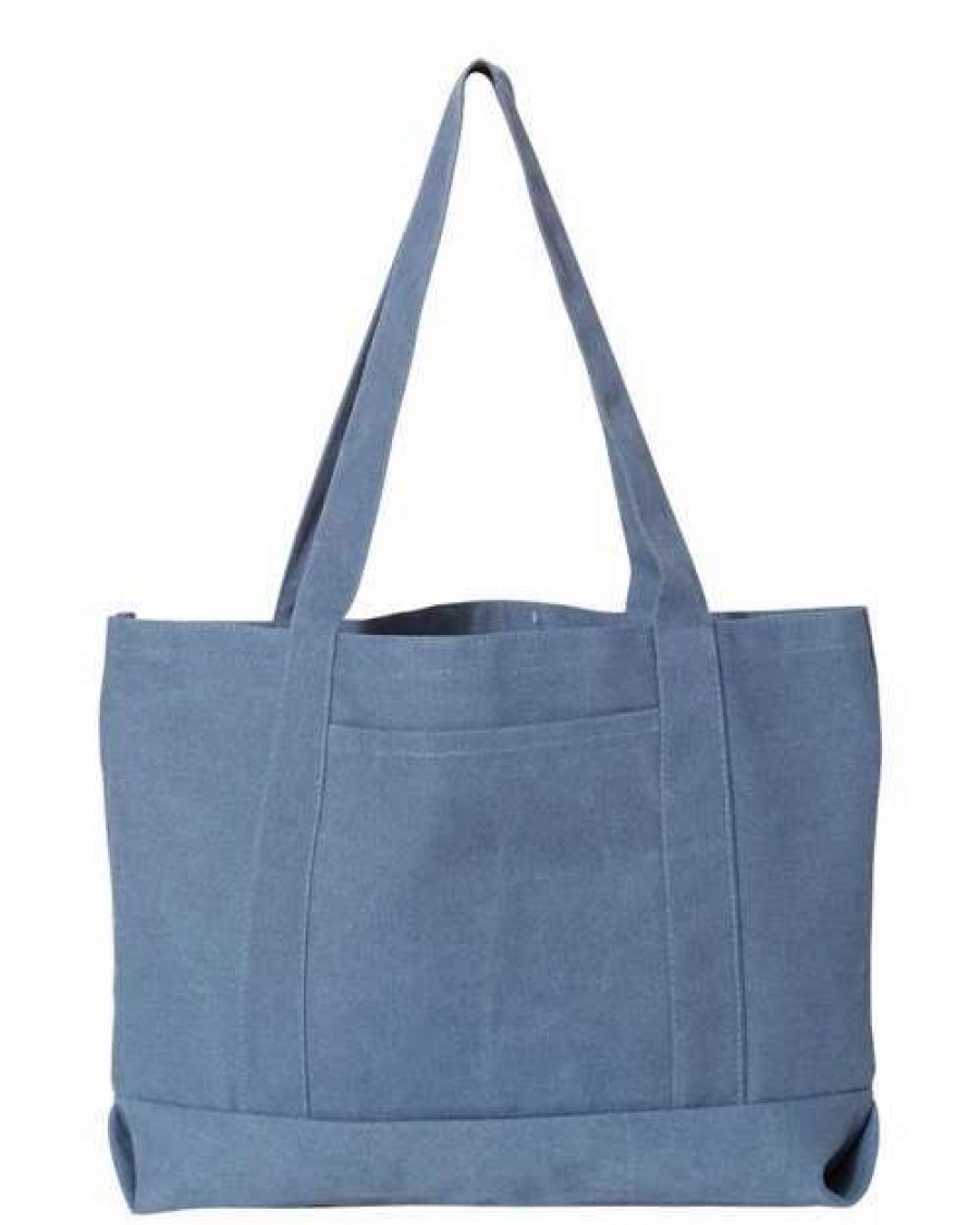 All Purpose Bags & Backpacks * | Liberty Bags Pigment-Dyed Premium Canvas Tote Bag