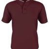 Jerseys * | Alleson Adult Two Button Mesh Baseball Jersey With Piping