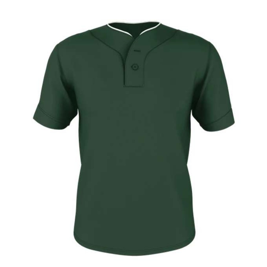 Jerseys * | Alleson Adult Two Button Mesh Baseball Jersey With Piping