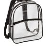 All Purpose Bags & Backpacks * | Port Authority Clear Backpack Bg230 Clear/ Black