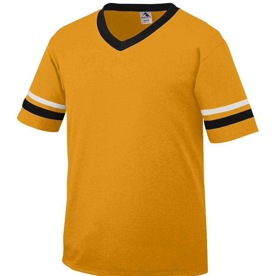 Jerseys * | Augusta Men'S Sleeve Stripe Jersey Light Colors