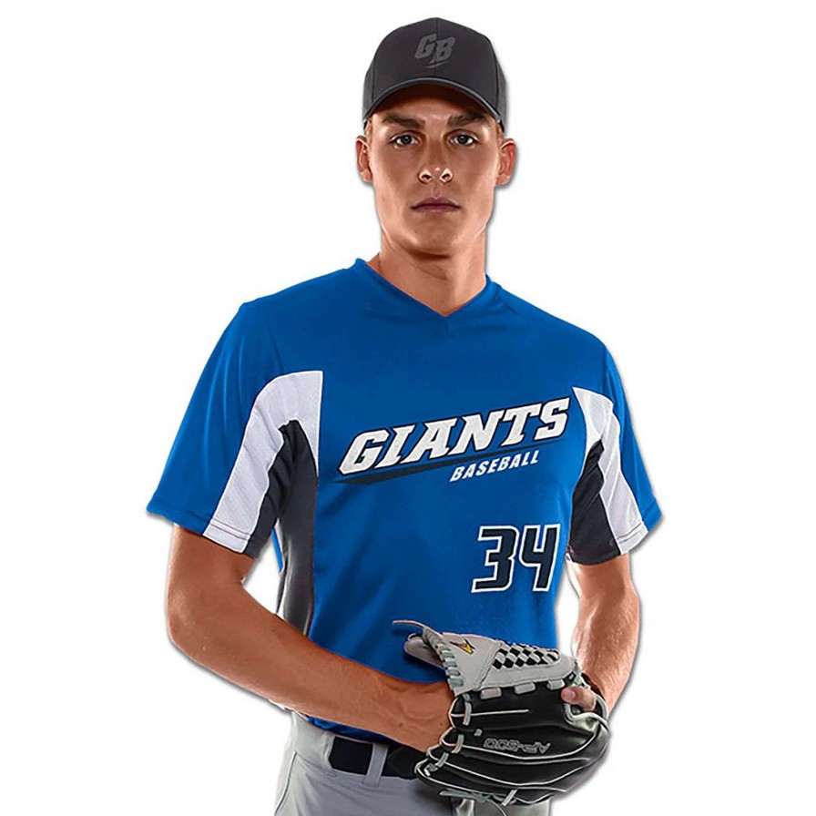 Jerseys * | Champro Youth Relief V-Neck Baseball Jersey