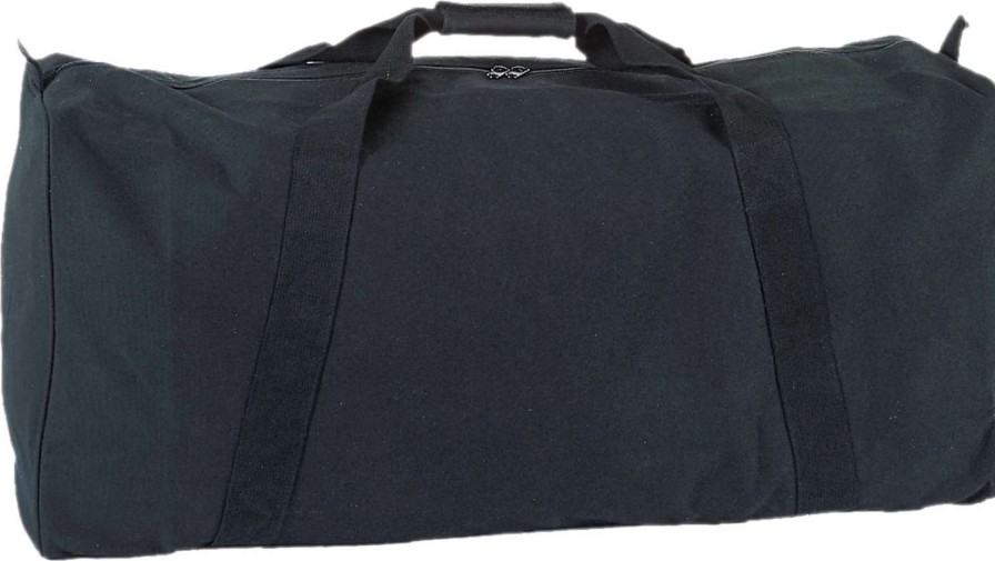 All Purpose Bags & Backpacks * | Champion Sports Zipped Canvas Duffle Bag Black