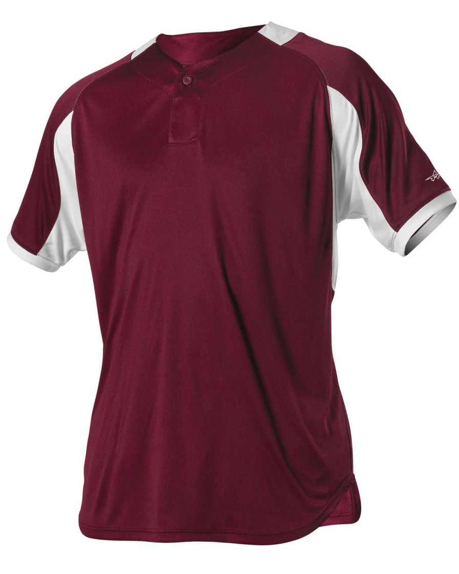 Jerseys * | Alleson Adult Baseball Jersey Henley