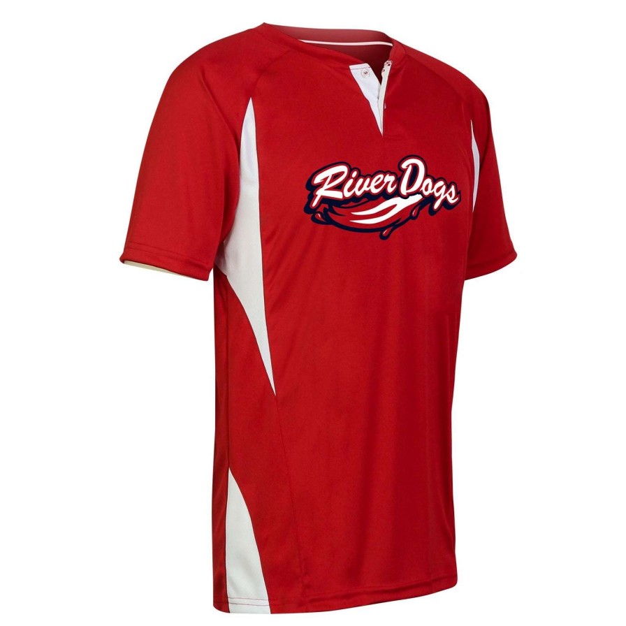 Jerseys * | Champro Youth Wild Card Short Sleeve 2-Button Baseball Jersey