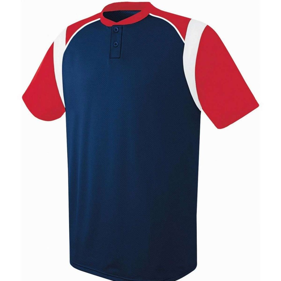 Jerseys * | Augusta Wildcard Two-Button Adult Baseball Jersey