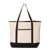 All Purpose Bags & Backpacks * | Q-Tees 34.6L Large Canvas Deluxe Tote