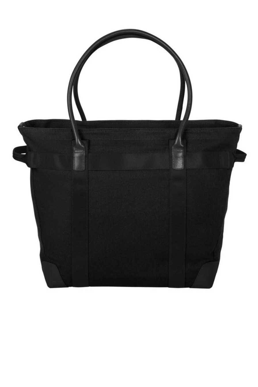 All Purpose Bags & Backpacks * | Brooks Brothers Wells Laptop Tote Bb18840 Black