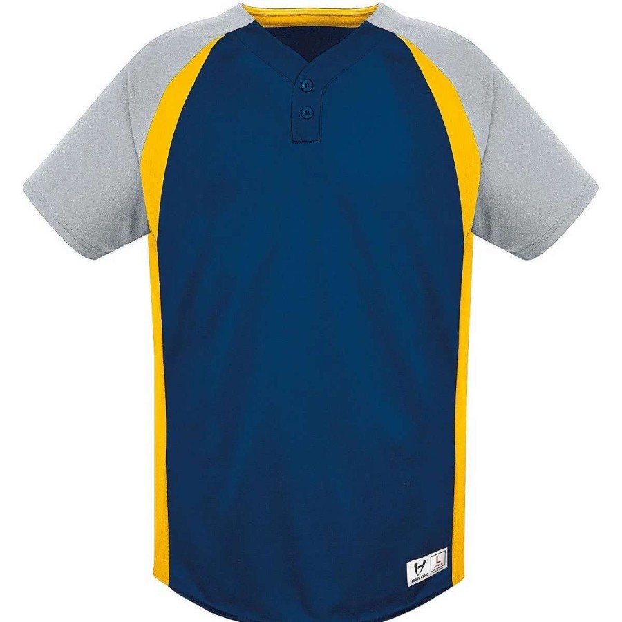 Jerseys * | High Five Adult Gravity Two-Button Baseball Jersey