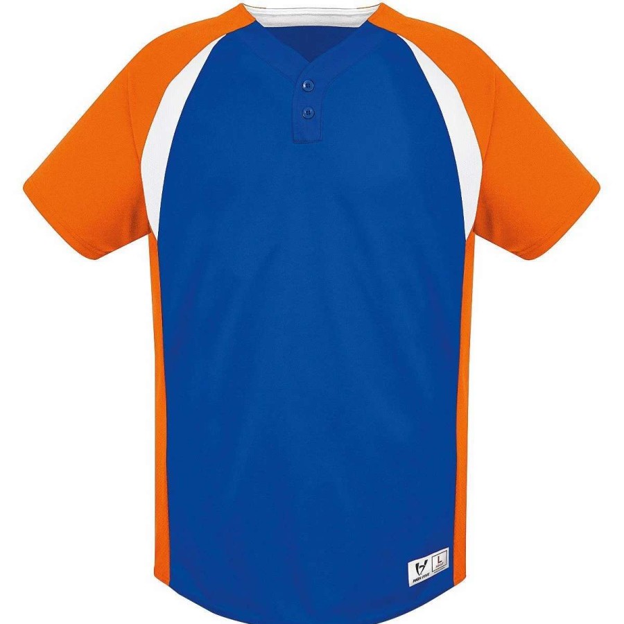 Jerseys * | High Five Adult Gravity Two-Button Baseball Jersey