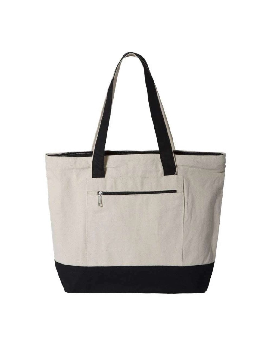 All Purpose Bags & Backpacks * | Q-Tees 19L Zippered Tote