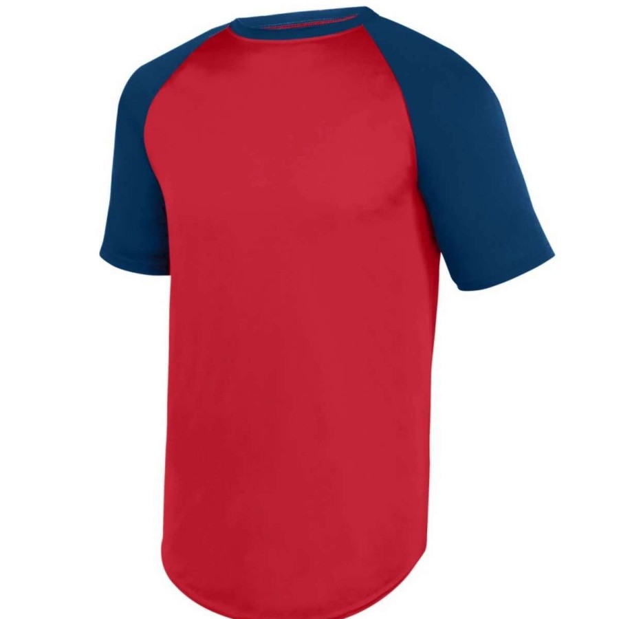 Jerseys * | Augusta 1509 Youth Wicking Short Sleeve Baseball Jersey